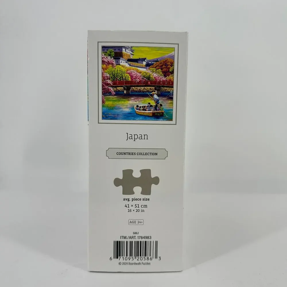 Boardwalk Japan Cherry Blossom Floral 500 Piece Jigsaw Puzzle Collectible